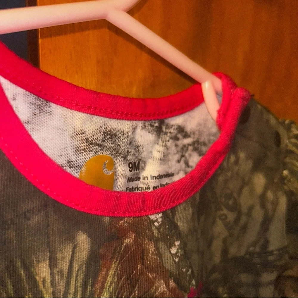 Infant Carhartt girls camo realtree long sleeve 9 months